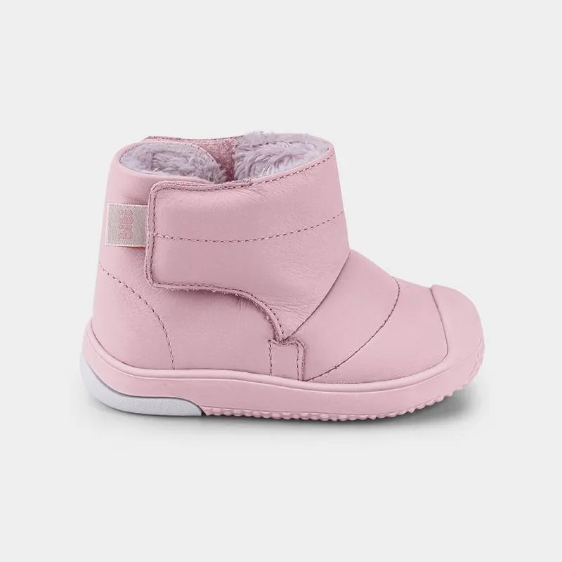 Abotinado Infantil Bibi Prewalker Rosa com Pelinhos 18