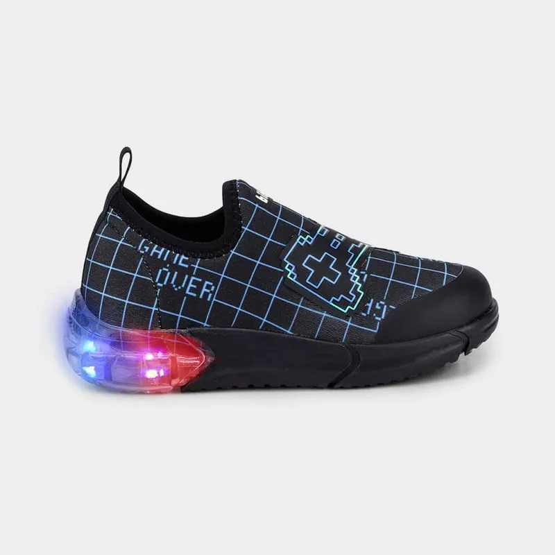 Tênis Infantil de Luz Bibi Space Preto de Games 20