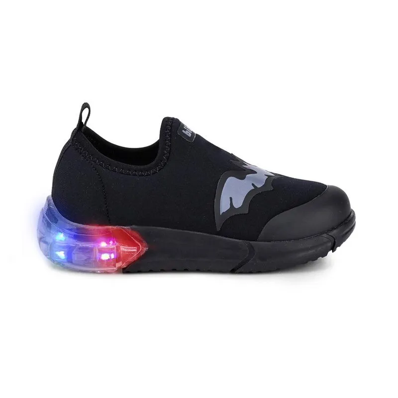 Tênis Infantil de Luz Bibi Space Preto de Morcego 28