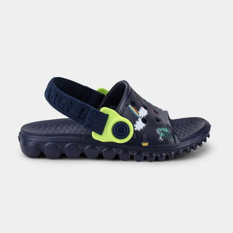 Chinelo Infantil Bibi Sun Slide Azul de Dragossauro 25/26