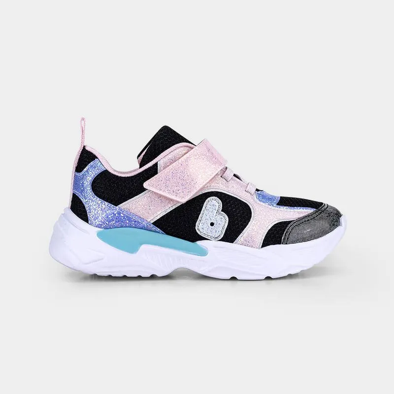 Tênis Infantil Bibi Pegasus Preto e Rosa 31