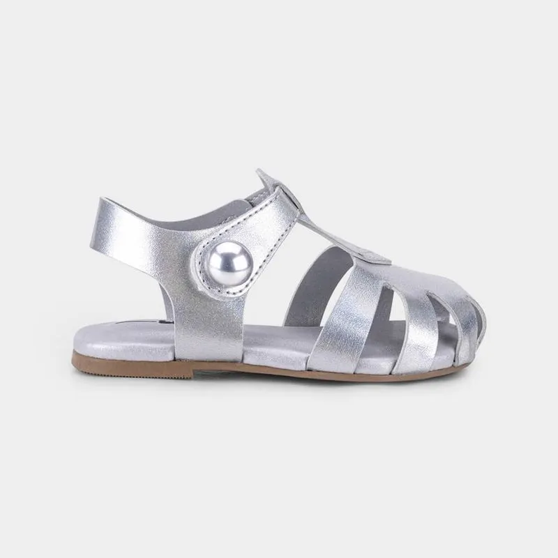 Sandália Infantil Bibi Mini Me Prata 25