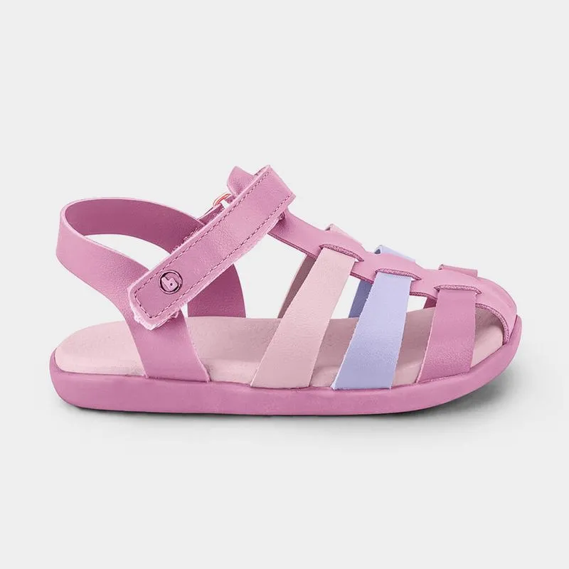 Sandália Infantil Bibi Baby Soft II Rosa e Lilás 24