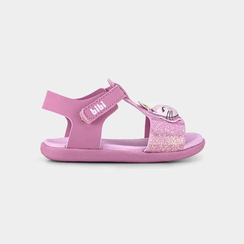 Sandália Infantil Bibi Baby Soft II Rosa de Gatinho 24