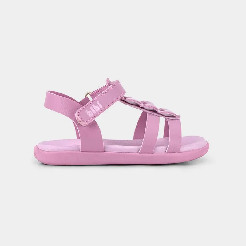 Sandália Infantil Bibi Baby Soft II Rosa de Corações 25