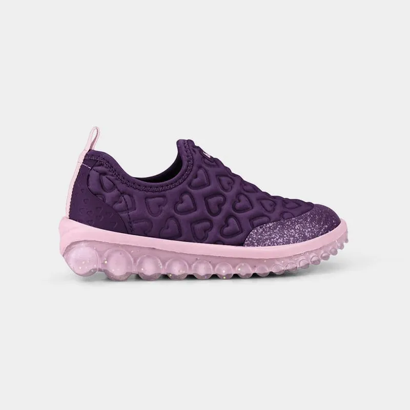 Tênis Infantil Bibi Roller 2.0 Roxo de Coração 30