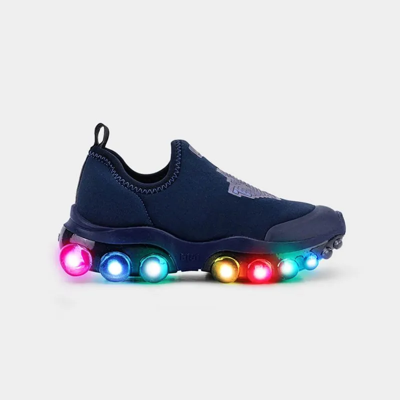 Tênis Infantil de Luz Bibi Roller Celebration 2.0 Azul de Dragossauro 27
