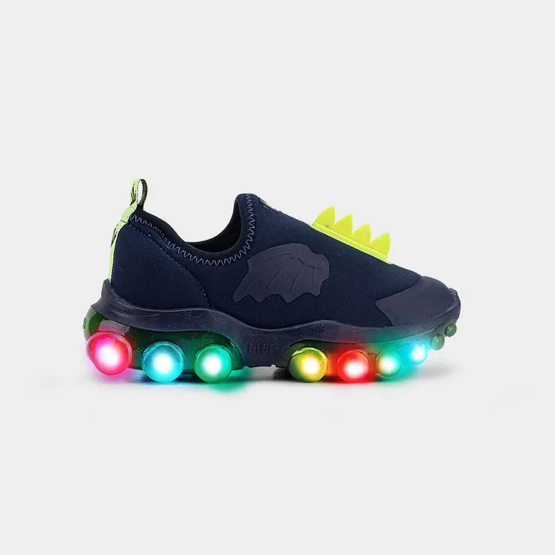 Tênis Infantil de Luz Bibi Roller Celebration 2.0 Azul de Dragossauro 24