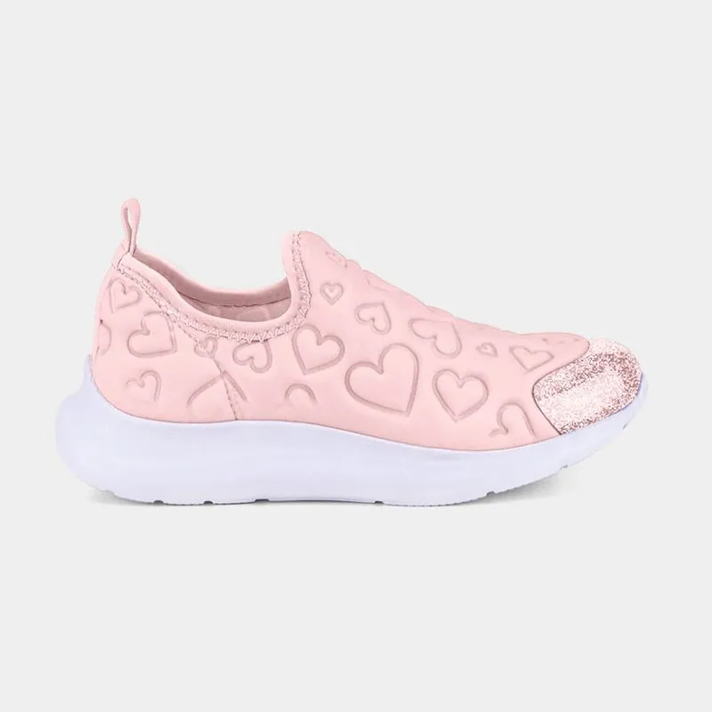 Tênis Infantil Bibi Action Rosa de Coração 26