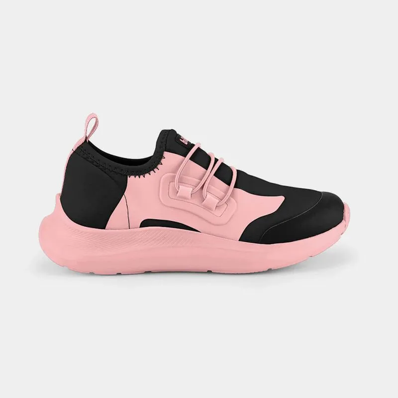 Tênis Infantil Bibi Action Preto e Rosa com Elástico 33
