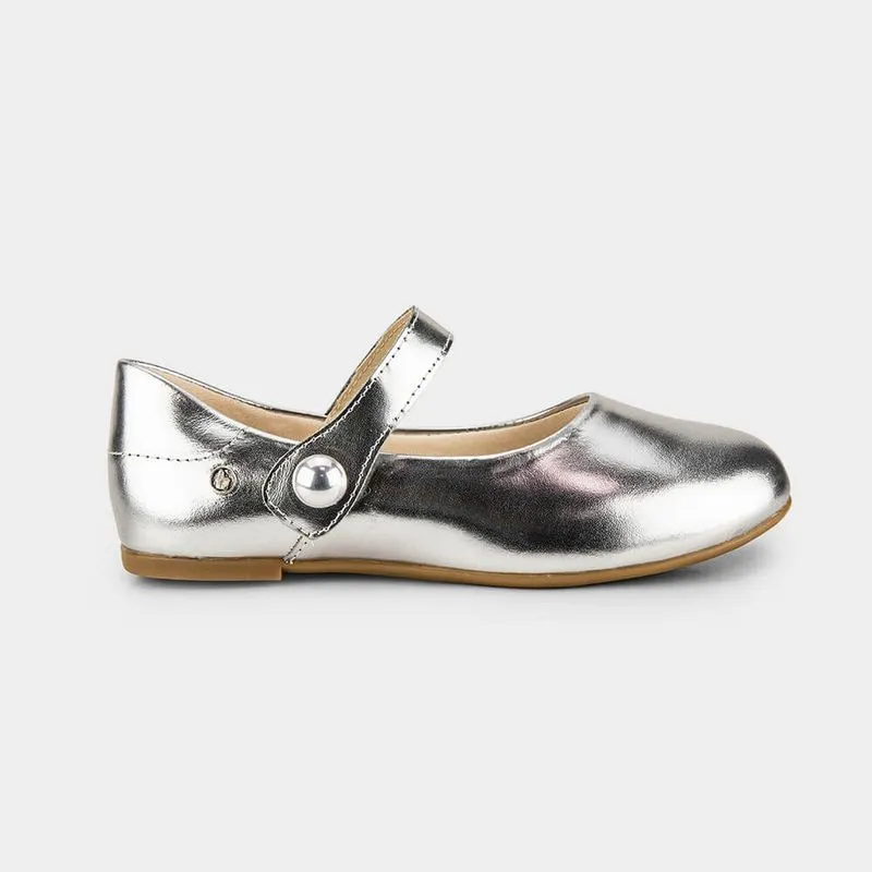 Sapatilha Infantil Bibi Ballerina Basic Prateada 21