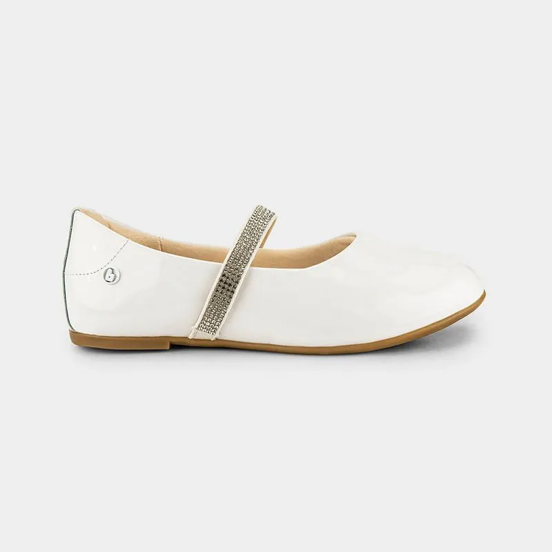 Sapatilha Infantil Bibi Ballerina Basic Branca com Brilho 35