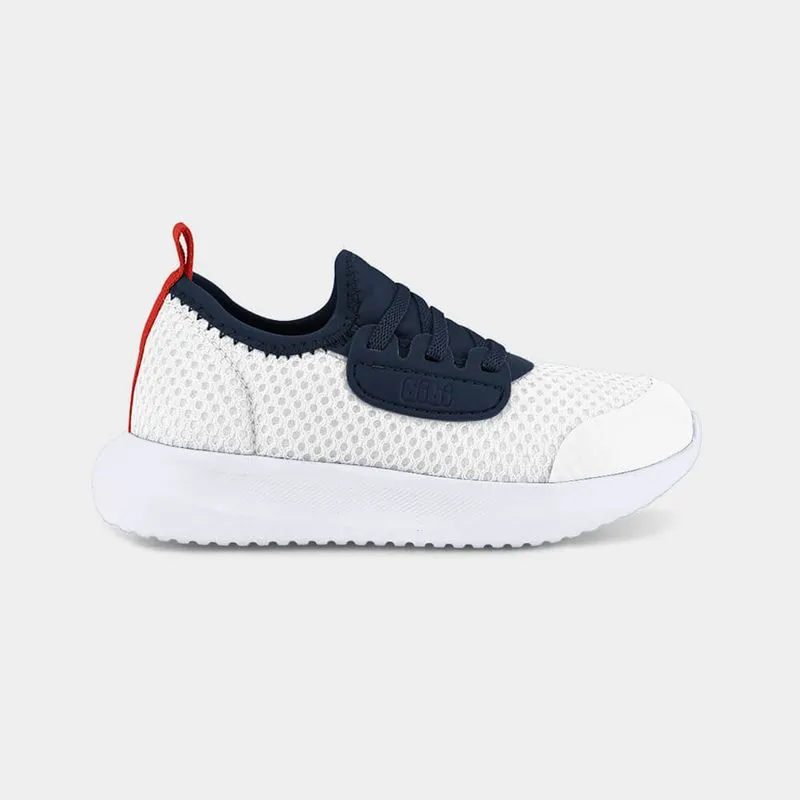 Tênis Infantil Bibi Flash Branco com Azul Marinho 21