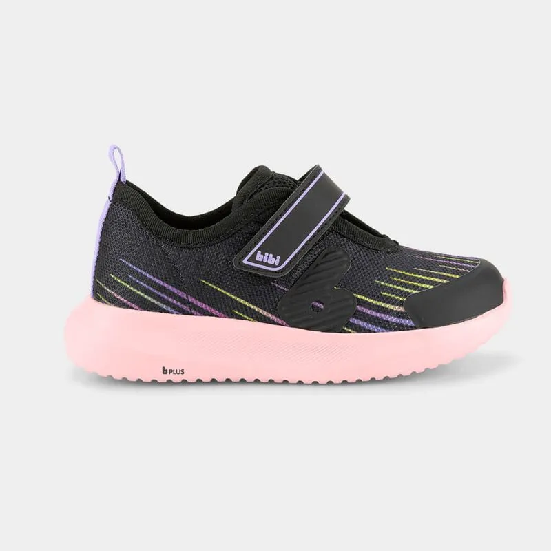 Tênis Infantil Bibi Flash Preto com Rosa 23