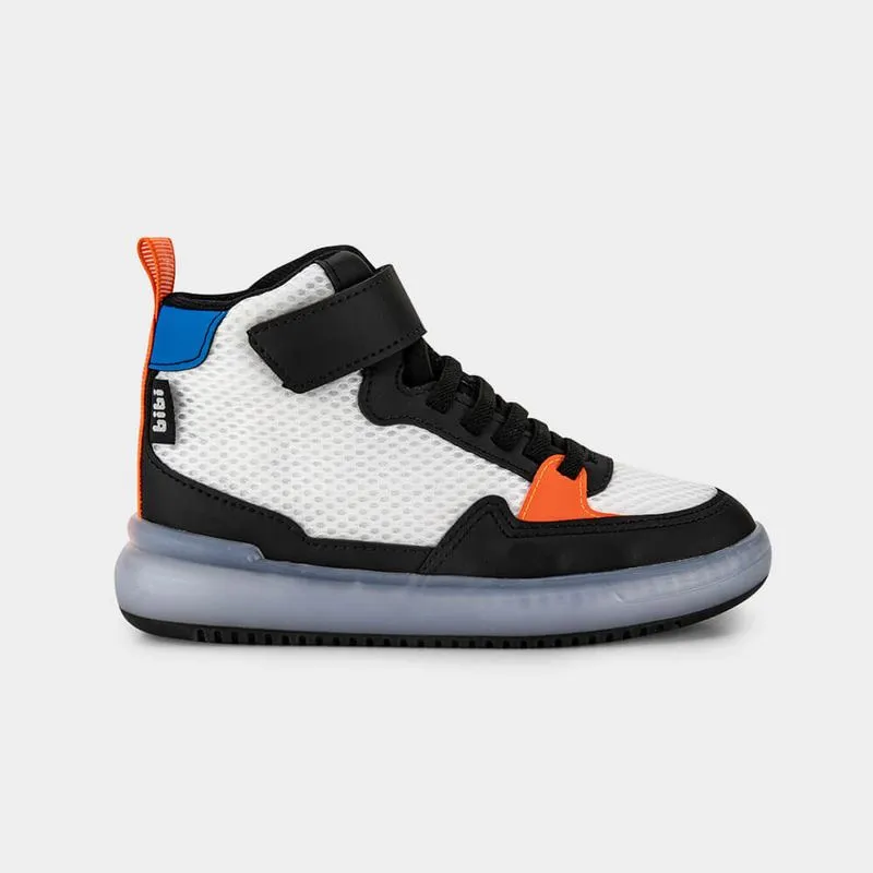 Abotinado Infantil de Luz High Sneakers Preto 36