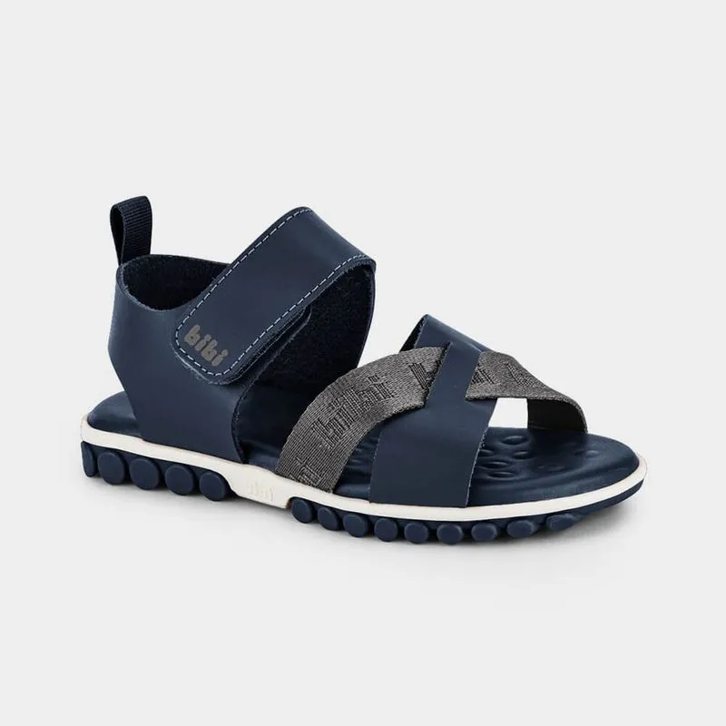 Sandália Infantil Bibi Summer Roller 2.0 Azul e Cinza 25