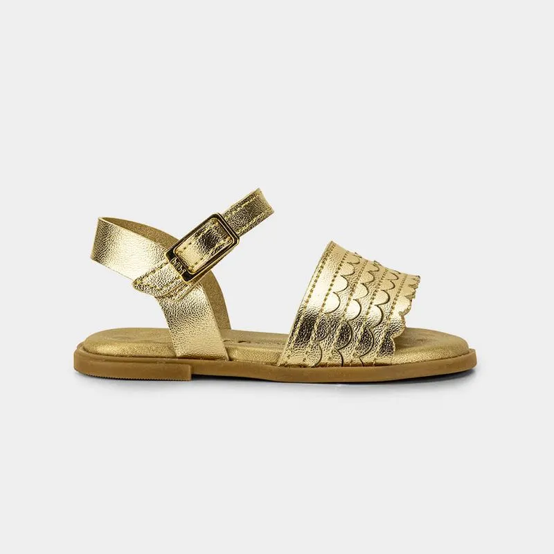 Sandália Infantil Bibi Shine Mini Dourada 22