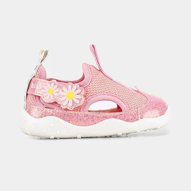 Tênis Infantil Bibi Fisioflex Originals Rosa de Flores 24
