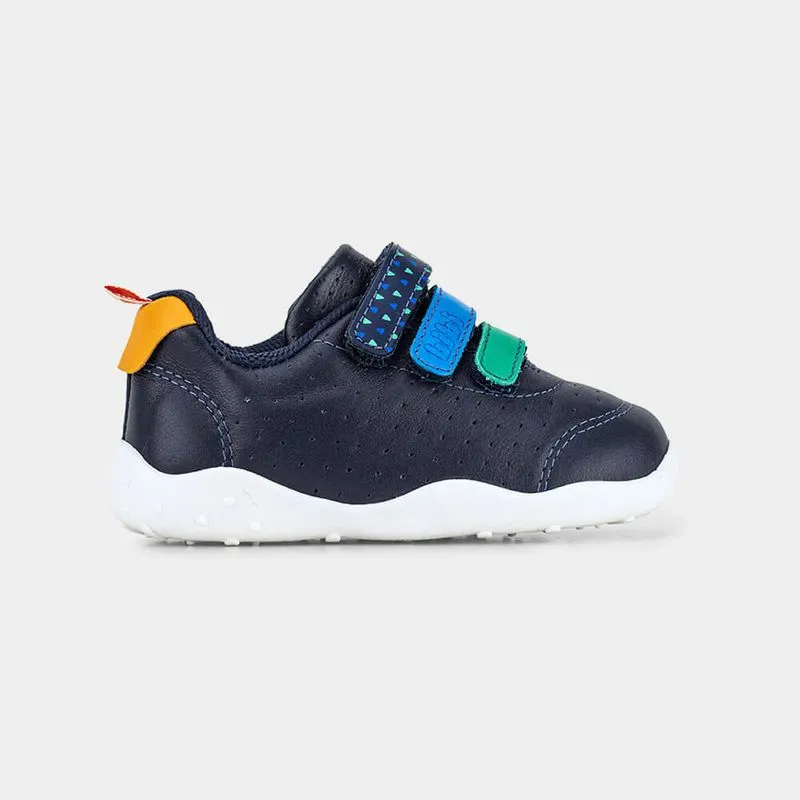 Tênis Infantil Bibi Fisioflex Originals Azul Marinho de Tiras 25