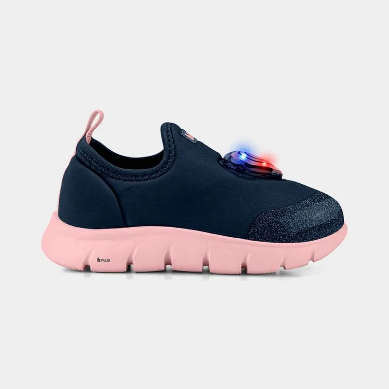 Tênis Infantil Bibi Energy Baby 2.0 Azul Marinho de Coração 19