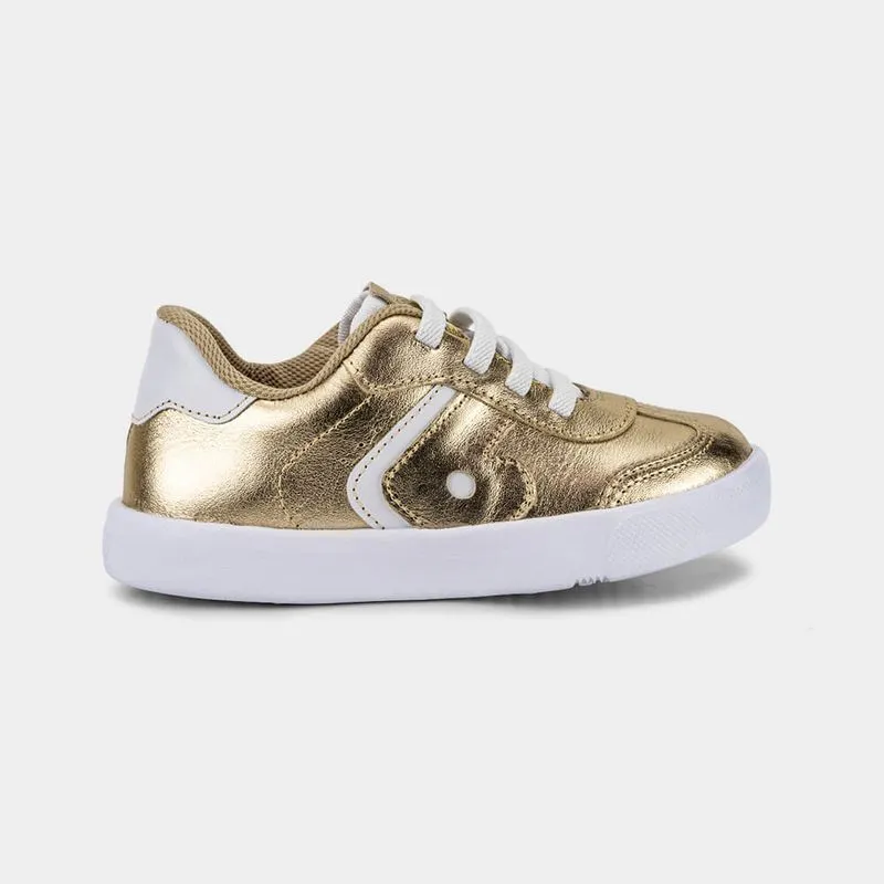Tênis Infantil Bibi Agility Mini II Dourado com Branco 27