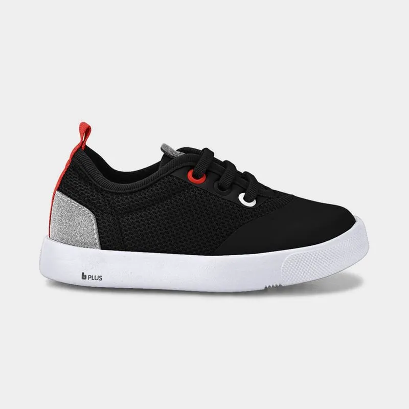 Tênis Infantil Bibi Agility Mini II Preto e Vermelho com Elástico 23
