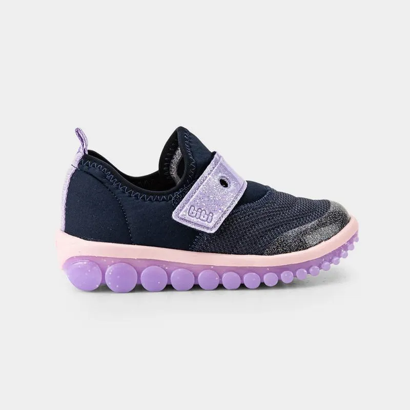 Tênis Infantil Bibi Roller 2.0 Azul Marinho com Lilás 25