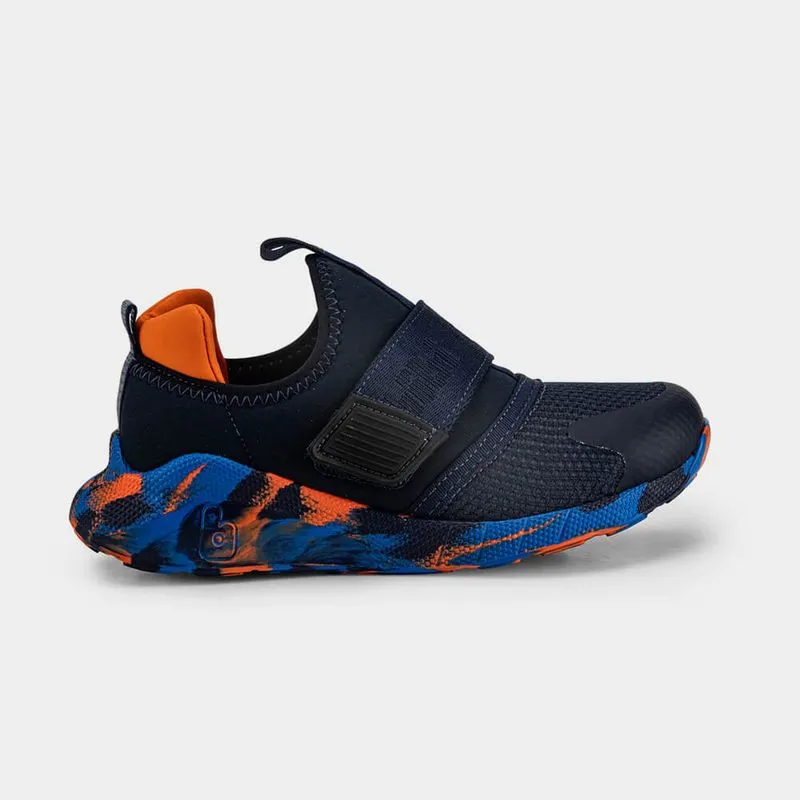 Tênis Infantil Bibi Evolution II Azul Marinho com Laranja 35