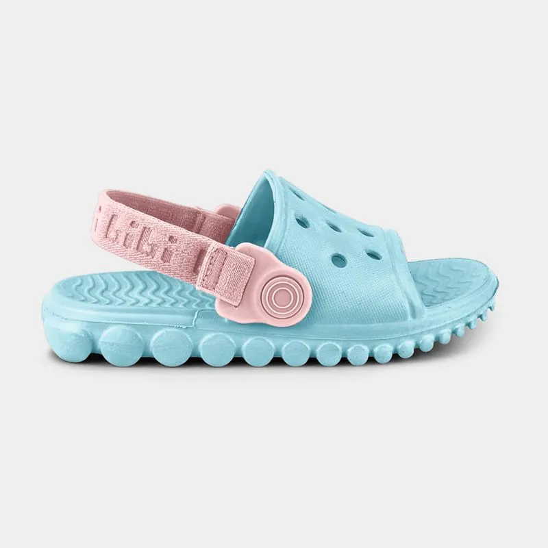 Chinelo Infantil Bibi Sun Slide Azul e Rosa 23/24