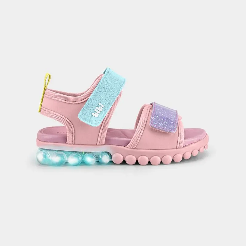 Sandália Infantil de Luz Bibi Summer Roller Light Rosa 31