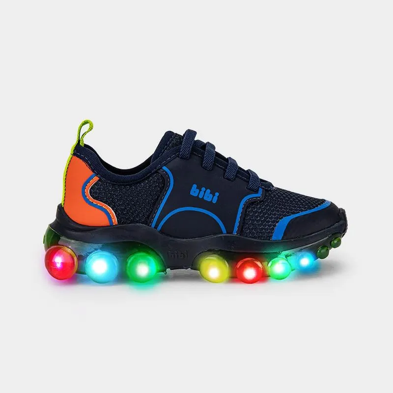 Tênis Infantil de Luz Bibi Roller Celebration 2.0 Azul Marinho 22