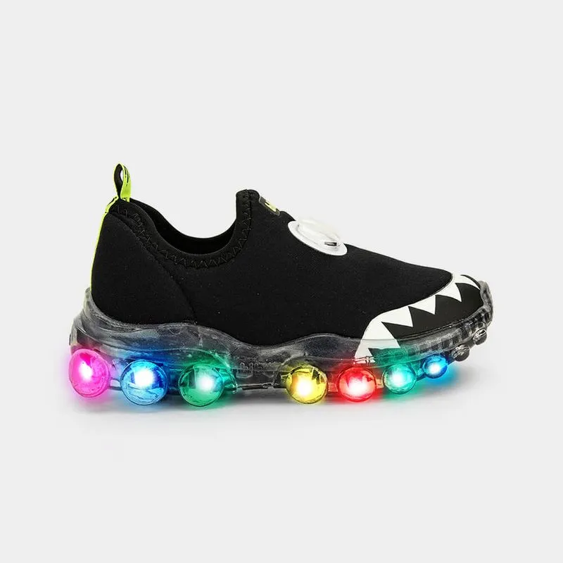 Tênis Infantil de Luz Bibi Roller Celebration 2.0 Preto 28