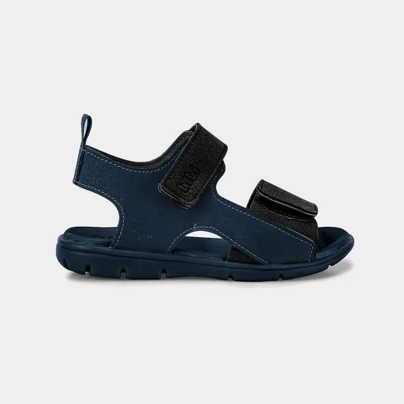 Sandália Infantil Bibi Basic Sandals Kids Azul Marinho com Preto 28