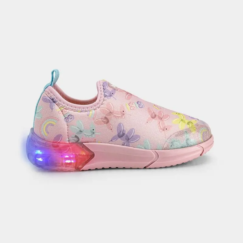 Tênis Infantil de Luz Bibi Space Rosa 20