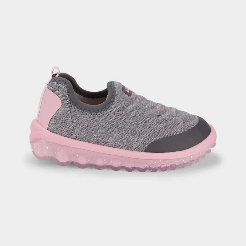 Tênis Infantil Bibi Roller 2.0 Cinza com Rosa 28