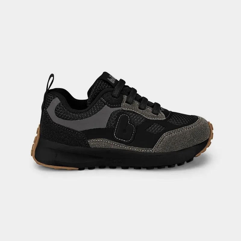 Tênis Infantil Bibi Jogging Preto com Cinza 25