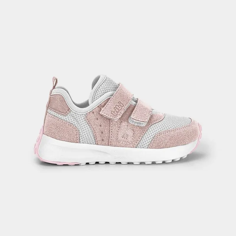 Tênis Infantil Bibi Jogging Rosa com Branco 25
