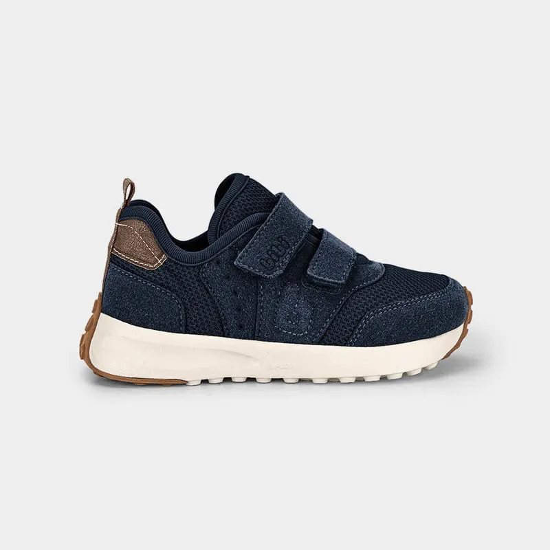 Tênis Infantil Bibi Jogging Azul Marinho com Marrom 32