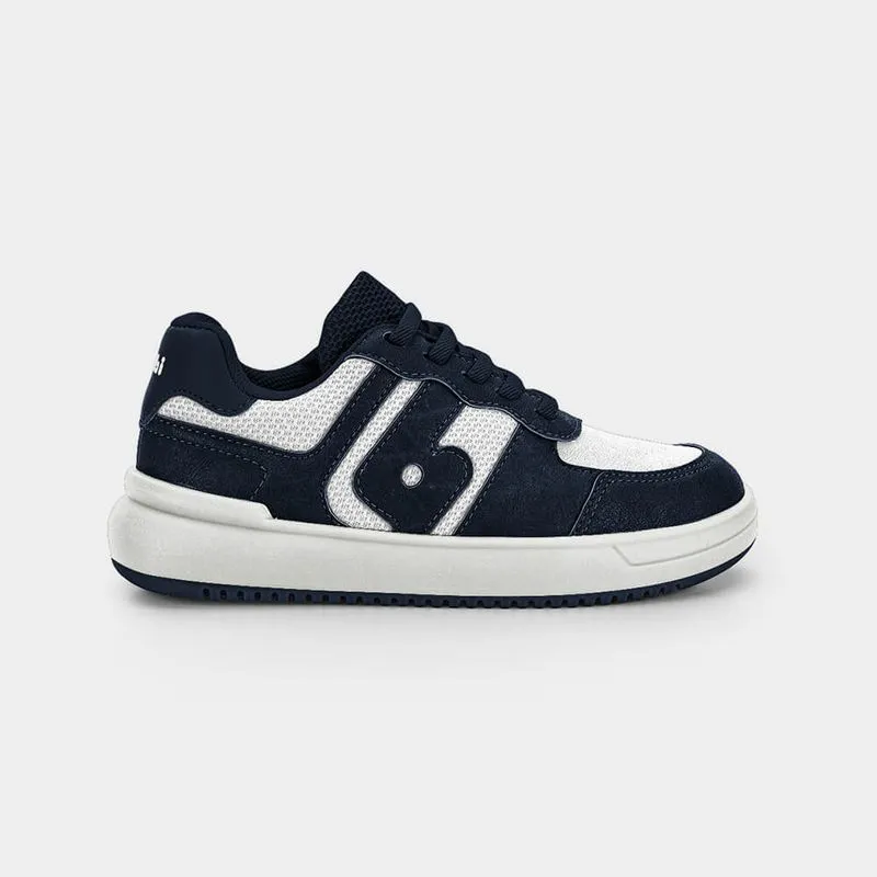 Tênis Infantil Bibi B College Branco e Azul Marinho 29