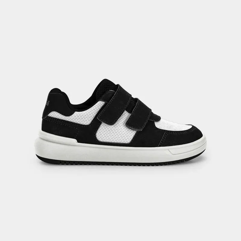 Tênis Infantil Bibi B College Branco e Preto de Tira 32