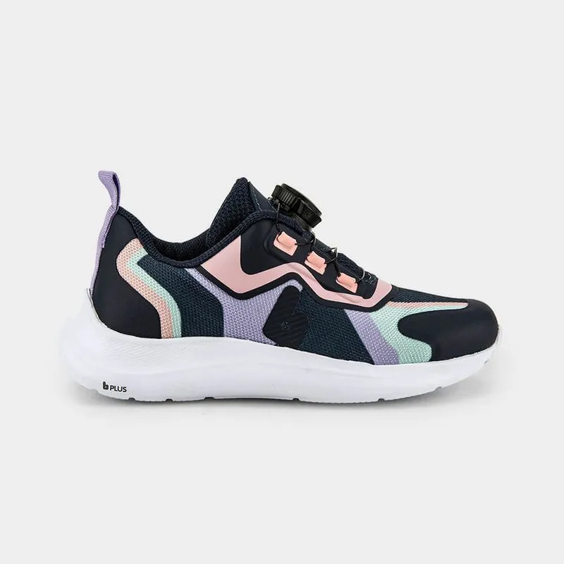 Tênis Infantil Bibi Fit Azul Marinho com Rosa 27