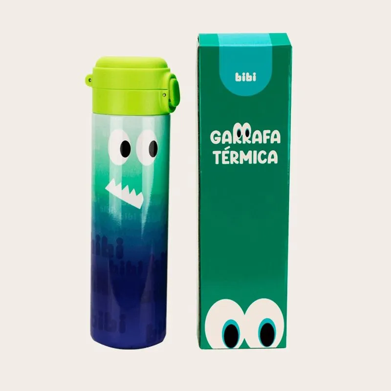 Garrafa Térmica Bibi Metalizada Verde 16