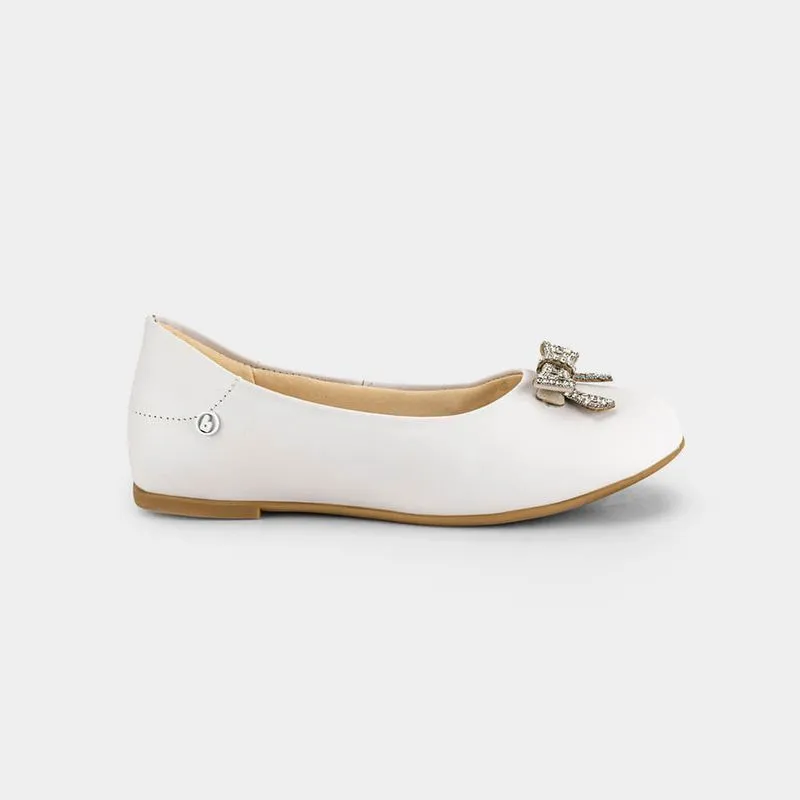 Sapatilha Infantil Bibi Ballerina Basic de Verniz Branca 32