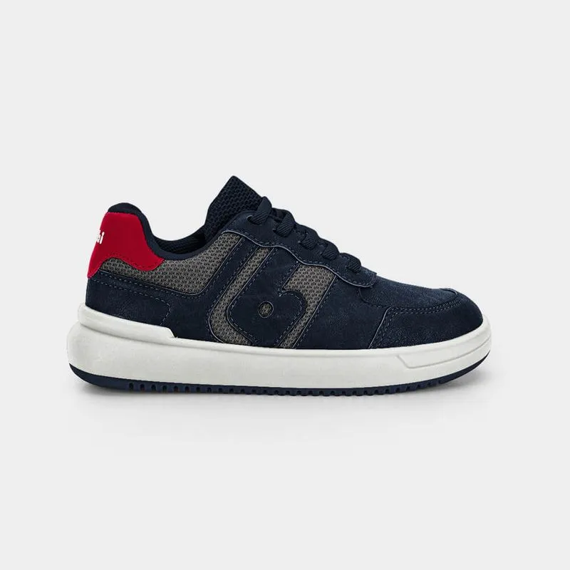 Tênis Infantil Bibi B College Azul Marinho com Vermelho 32