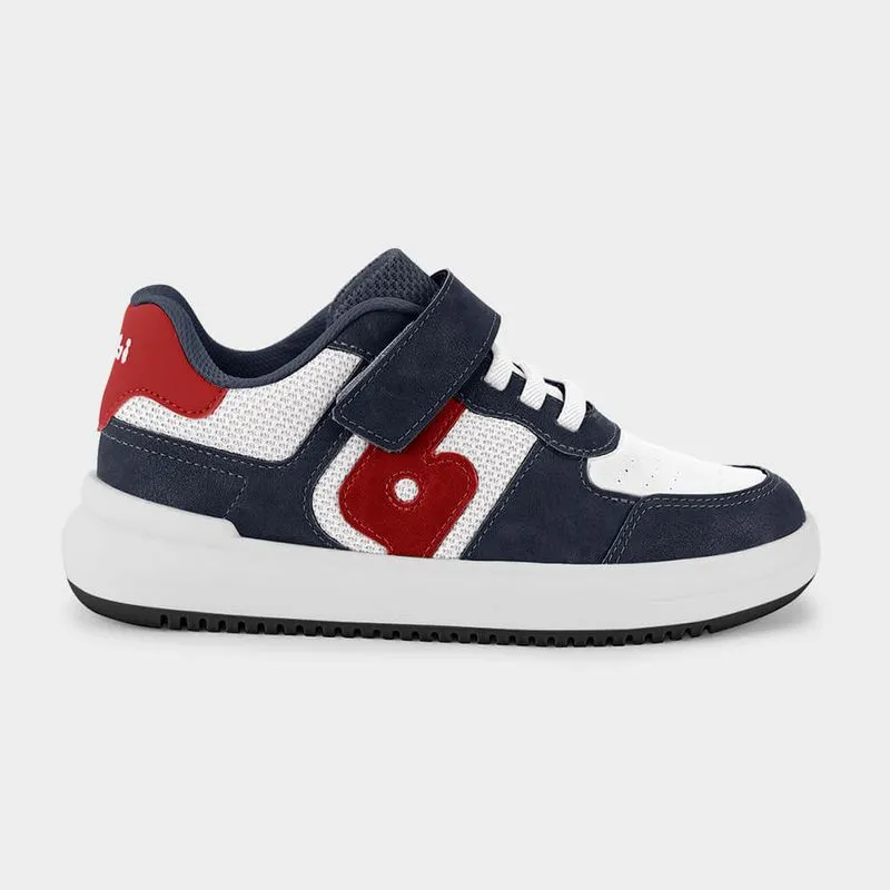 Tênis Infantil Bibi B College Azul Marinho com Branco 30