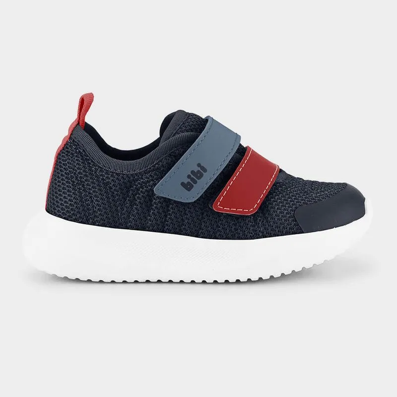 Tênis Infantil Bibi Flash Azul Marinho com Vermelho 20