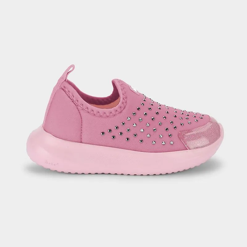 Tênis Infantil Bibi Flash Rosa com Brilho 22