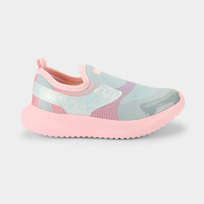 Tênis Infantil Bibi Flash Azul com Rosa 19