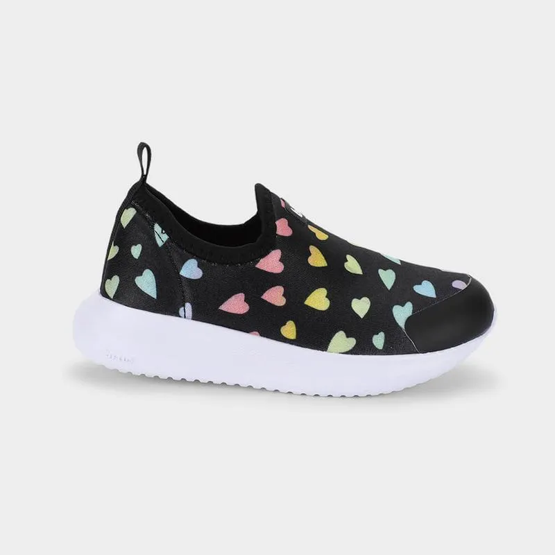 Tênis Infantil Bibi Flash Preto de Corações 18