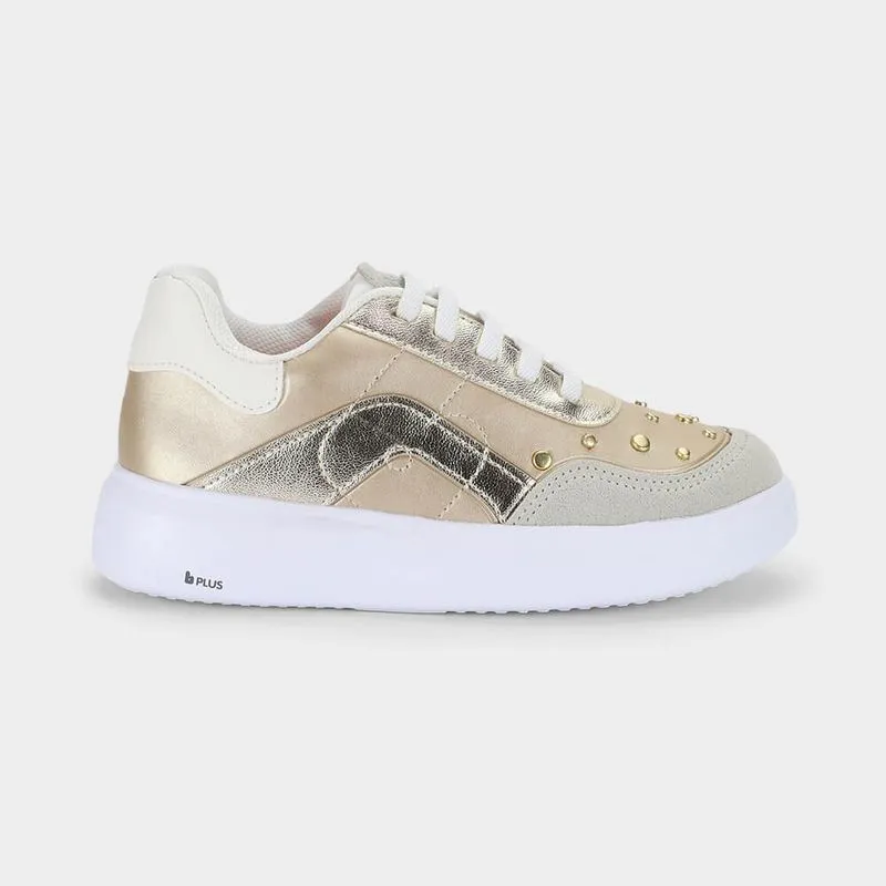 Tênis Infantil Bibi Glam Dourado 33